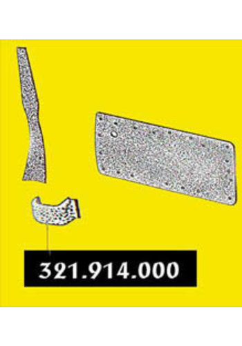  Citroën ID/DS Centre pillar trimming lower part brown leather R Citroën ID/DS 