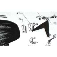 thumb-Rondelle de protection en plastique gris du boulon de fixation d'aile AR Citroën ID/DS. Cet anneau est important pour réduire la formation de rouille sur l'aile.-2