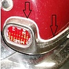 ID/DS Joint de protection du reflecteur d'aile AR (PA) en plastique (gris) (L 550) Citroën ID/DS