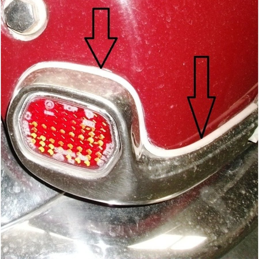 Plastikstreifen für Pallas Reflektorteil Befestigung am Hinterkotflügel (L 550) Citroën ID/DS-2