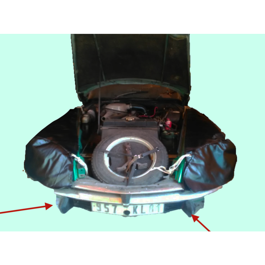 Bumper rubber (point shaped) of front bumper R side from 69 Citroën ID/DS-6