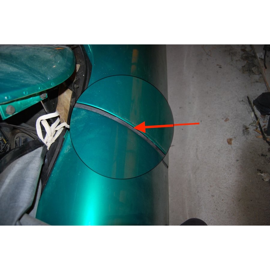 Abdichtgummi [1] mit Drahteinlage für Türen und Hinterkotflügel (L 700) Citroën ID/DS-3