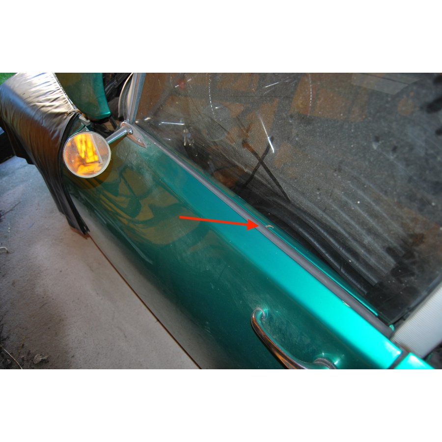 Sealing strip for the exterior front door window Citroën ID/DS-7