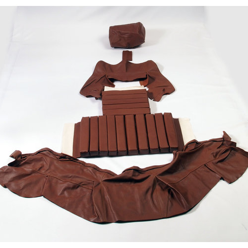  Citroën SM Original rear bench cover brown leather (seat: 1 piece back: 4 pieces) Citroën SM 