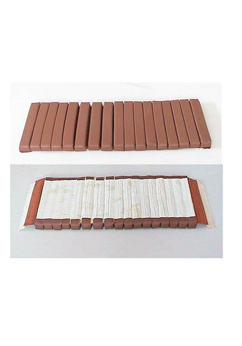  Citroën SM Rear bench cover part 1 inner part of seat (17 bars) brown leather Citroën SM 