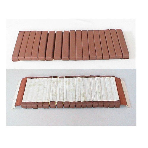  Citroën SM Rear bench cover part 1 inner part of seat (17 bars) brown leather Citroën SM 