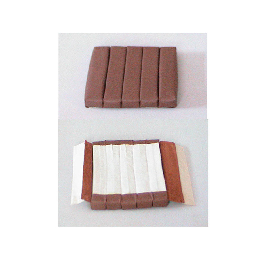 Front seat cover part inner part of back (5 bars) brown leather Citroën SM-1