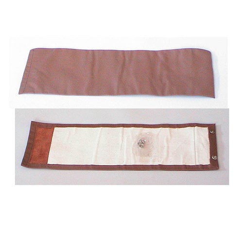  Citroën SM Rear bench cover part vertical part of the armrest brown leather Citroën SM 