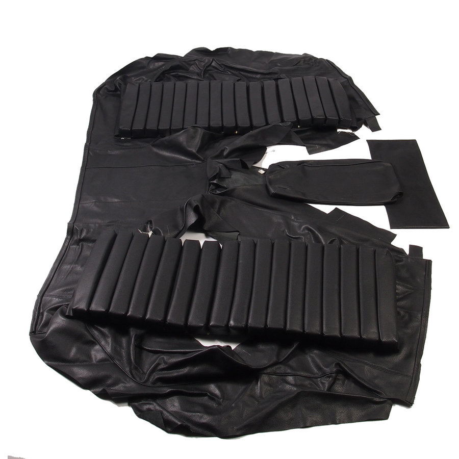 Original rear bench cover black leather (seat: 1 piece back: 4 pieces) Citroën SM-4