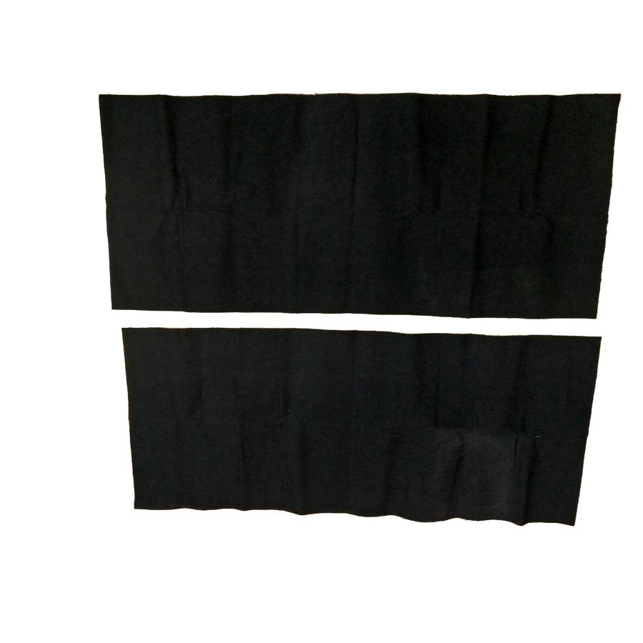 Protection panel of black cloth fixed at rear of rear bench [2] (420 x 1000) Citroën SM-5