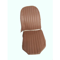 thumb-Original seat cover set for front L seat in brown leatherette (2 round angles) Dyane Citroën 2CV-1