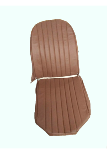  Citroën 2CV Original seat cover set for front L seat in brown leatherette (2 round angles) Dyane Citroën 2CV 