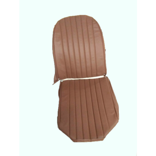  2CV Original seat cover set for front L seat in brown leatherette (2 round angles) Dyane Citroën 2CV 