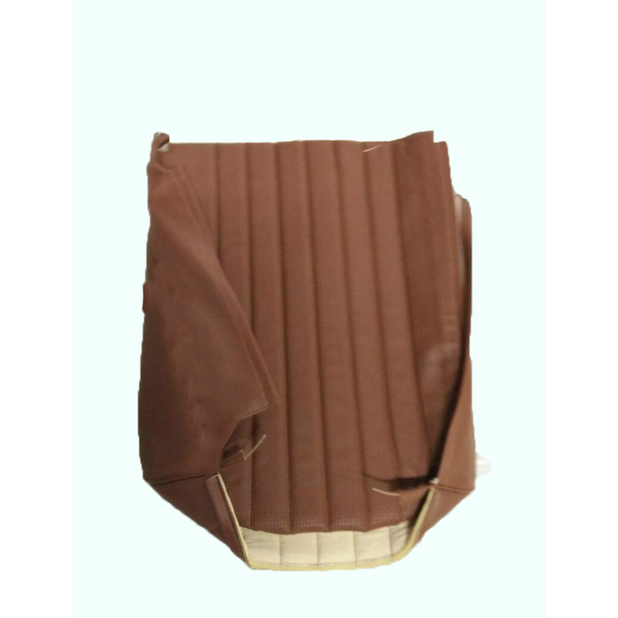 Original seat cover set for front L seat in brown leatherette (2 round angles) Dyane Citroën 2CV-6