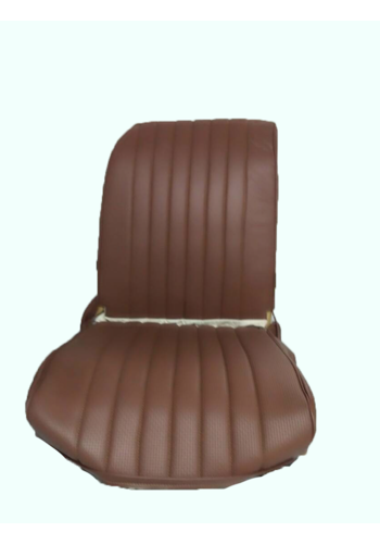  2CV Original seat cover set for front R seat in brown leatherette (1 round angle) Dyane Citroën 2CV 