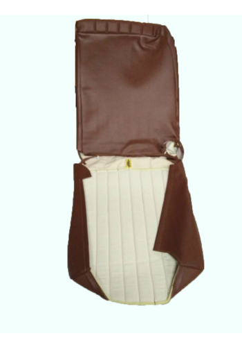  Citroën 2CV Original seat cover set for front L seat in brown leatherette (1 round angle) DYANE Citroën 2CV 