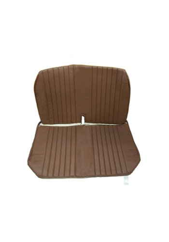  2CV Original seat cover set for front bench with closed sides in brown leatherette DYANE Citroën 2CV 