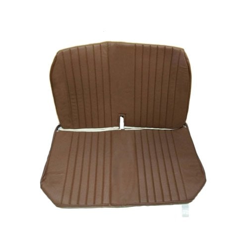  Citroën 2CV Original seat cover set for front bench with closed sides in brown leatherette DYANE Citroën 2CV 
