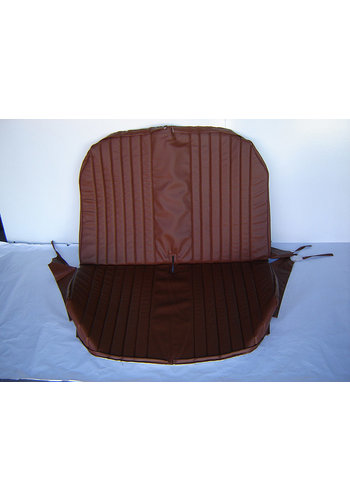  Citroën 2CV Original seat cover set for rear bench with closed sides in brown leatherette Dyane Citroën 2CV 