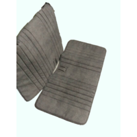 thumb-Original seat cover set for front bench in blue denim leatherette Dyane Citroën 2CV-1