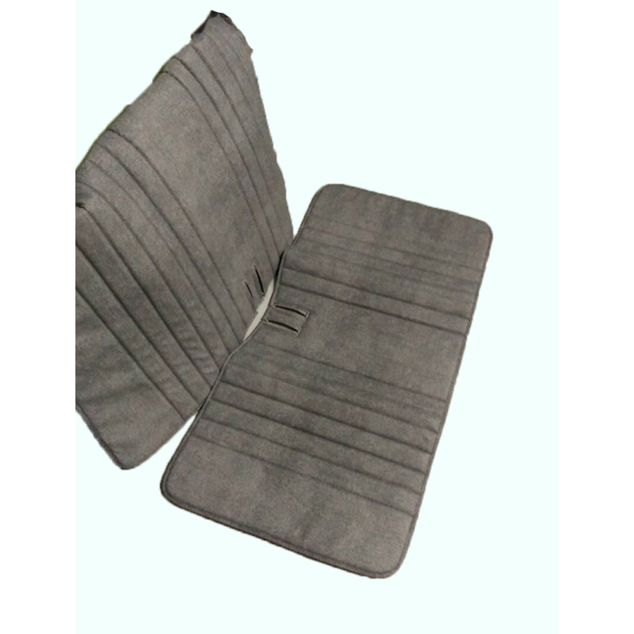 Original seat cover set for front bench in blue denim leatherette Dyane Citroën 2CV-1