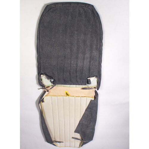  Citroën 2CV Original seat cover set for front R seat in blue denim leatherette (2 round angles) Citroën 2CV 