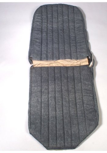  Citroën 2CV Original seat cover set for front L seat in blue denim leatherette (2 round angles) Dyane Citroën 2CV 