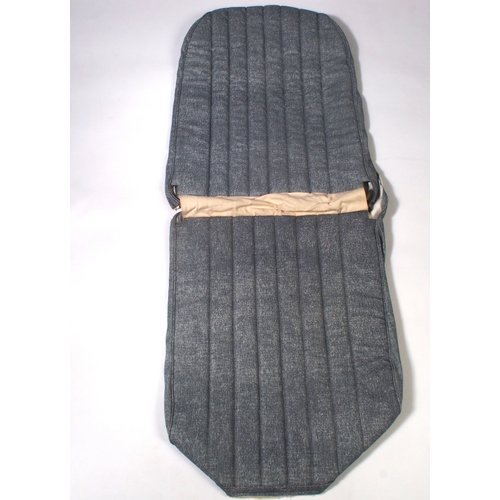  Citroën 2CV Original Sitzbezug Vordersitz links blau denim Kunstleder (Rückenlehne mit 2 abgerundeten Ecken) Dyane Citroën 2CV 