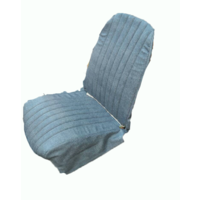 thumb-Original seat cover set for front L seat in blue denim leatherette (2 round angles) Dyane Citroën 2CV-4