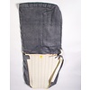 Citroën 2CV Original seat cover set for front R seat in blue denim leatherette (1 round angle) Dyane Citroën 2CV
