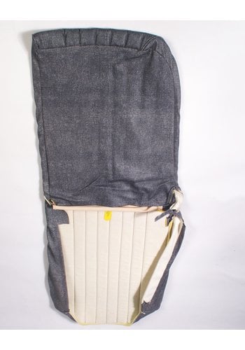  Citroën 2CV Original Sitzbezug Vordersitz rechts blau denim Kunstleder (Rückenlehne mit 1 abgerundeten Ecke) Dyane Citroën 2CV 