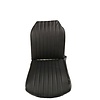 2CV Original seat cover set for front R seat in black leatherette (2 round angles) Citroën 2CV