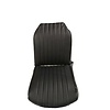 Citroën 2CV Original seat cover set for front R seat in black leatherette (2 round angles) Citroën 2CV