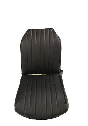  Citroën 2CV Original seat cover set for front R seat in black leatherette (2 round angles) Citroën 2CV 