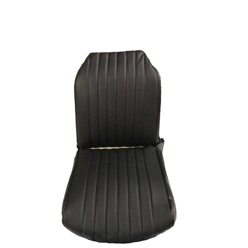  2CV Original seat cover set for front R seat in black leatherette (2 round angles) Citroën 2CV 