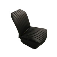 thumb-Original seat cover set for front R seat in black leatherette (2 round angles) Citroën 2CV-3