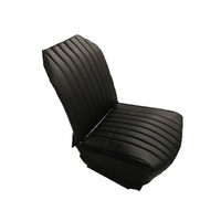 thumb-Original seat cover set for front R seat in black leatherette (2 round angles) Citroën 2CV-4