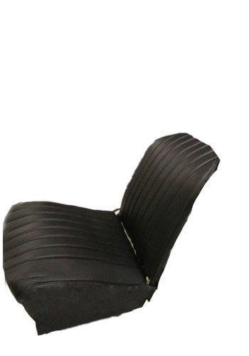  Citroën 2CV Original seat cover set for front L seat in black leatherette (2 round angles) Dyane Citroën 2CV 