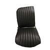 2CV Original seat cover set for front R seat in black leatherette (1 round angle) Dyane Citroën 2CV