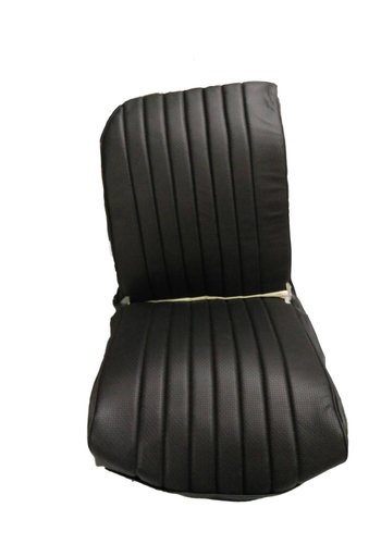  2CV Original seat cover set for front R seat in black leatherette (1 round angle) Dyane Citroën 2CV 
