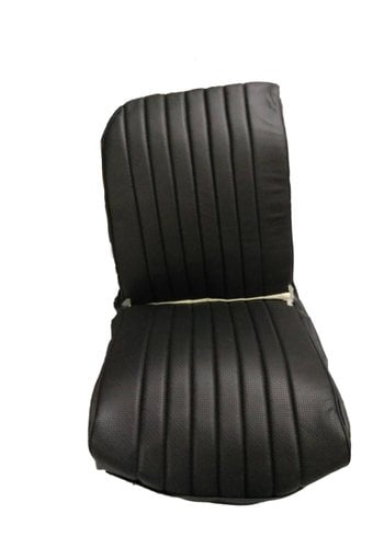  Citroën 2CV Original seat cover set for front R seat in black leatherette (1 round angle) Dyane Citroën 2CV 