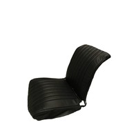 thumb-Original seat cover set for front R seat in black leatherette (1 round angle) Dyane Citroën 2CV-2