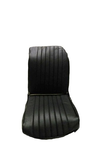  Citroën 2CV Original seat cover set for front L seat in black leatherette (1 round angle) Dyane Citroën 2CV 
