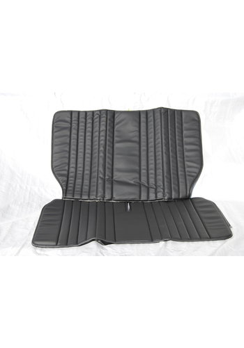  2CV Original seat cover set for rear bench in black leatherette Dyane Citroën 2CV 