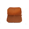 2CV Original seat cover set for rear bench in gold color cloth Charleston Citroën 2CV