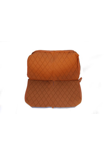  2CV Original seat cover set for rear bench in gold color cloth Charleston Citroën 2CV 