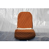 Citroën 2CV Original seat cover set for front R seat (2 round angles) in gold color cloth Charleston Citroën 2CV