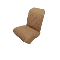 thumb-Original seat cover set for front R seat (2 round angles) in gold color cloth Charleston Citroën 2CV-9