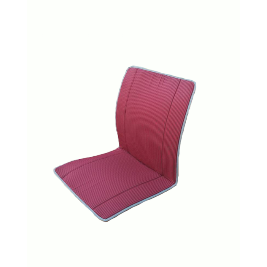 Original seat cover set for seat in red striped cloth (Exact Copie of the Original Cloth!) years '50 '60 Citroën 2CV-2