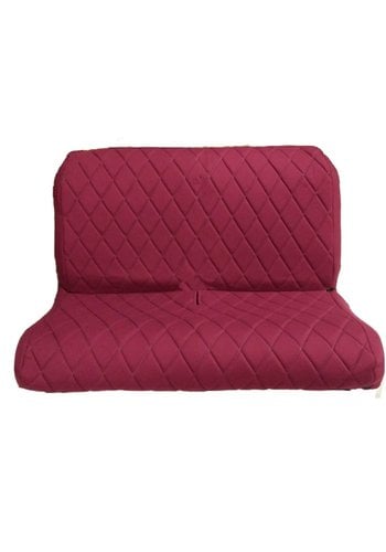  Citroën 2CV Original seat cover set for rear bench in red cloth Charleston Citroën 2CV 
